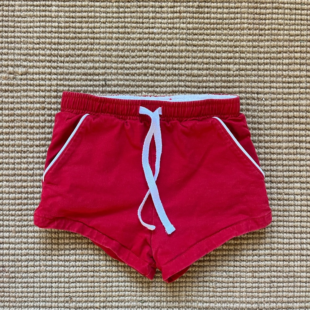 Shrimp and Grits Red Twill Shrimp Shorts